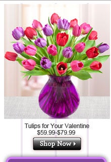 Tulips for Your Valentine $99-$