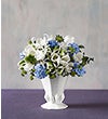 WHITE GEOMETRIC VASE