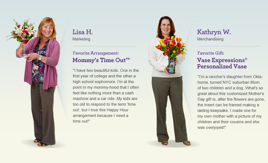 Meet the 1800Flowers Moms Lisa and Kathryn Meet 1800Flowers Moms Lisa and Kathryn