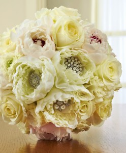 embellished bridal bouquet