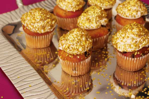 Cupcakes Topped With Edible Glitter From Celebrations.com