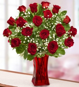 Blooming Love Premium Red Roses in Vase