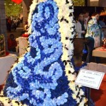 Back View of Royal Robe Made of Flowers