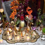 Antique Tray With Flowers
