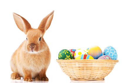 history of easter baskets with Bunny With an Easter Basket