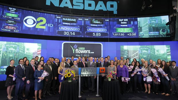 1-800-Flowers Team at NASDAQ on 5-7-13 for Mother's Day