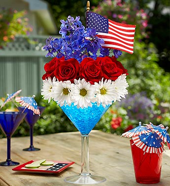 Cheers to the Red White and Blue