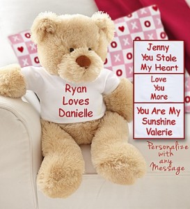 Personalized Love Bear with Customized T-shirt