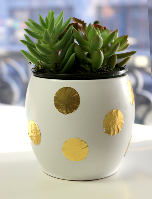 diy-planter-gold-foil-decorating