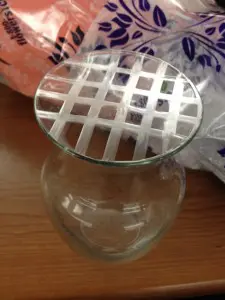vase with grid