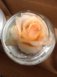 pink rose centerpiece
