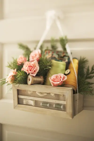 A Christmas Wreath for Sewing Fans