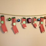 DIY Advent Calendar With Christmas Ornaments and Socks