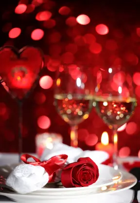 Valentine's Day Dinner Place Setting