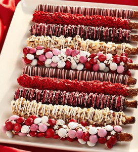 Valentine's Day Gourmet Pretzel Rods