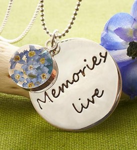 Memories Live Sterling Silver Pendant Necklace