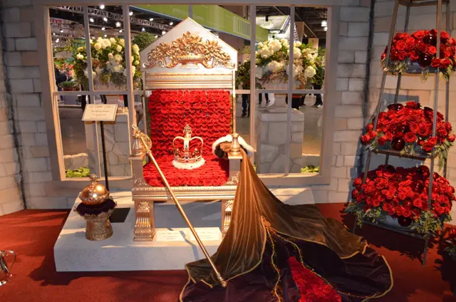 Royal Throne Made of Roses