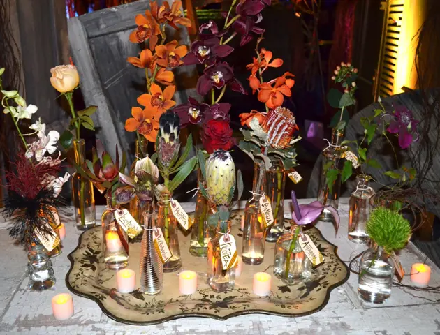 Antique Tray With Flowers