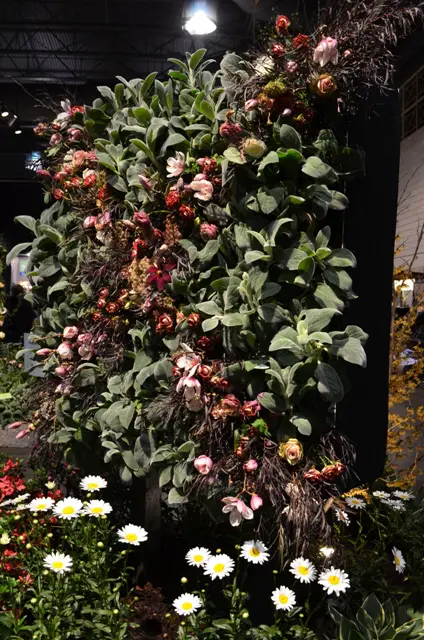 Union Jack Made of Flowers