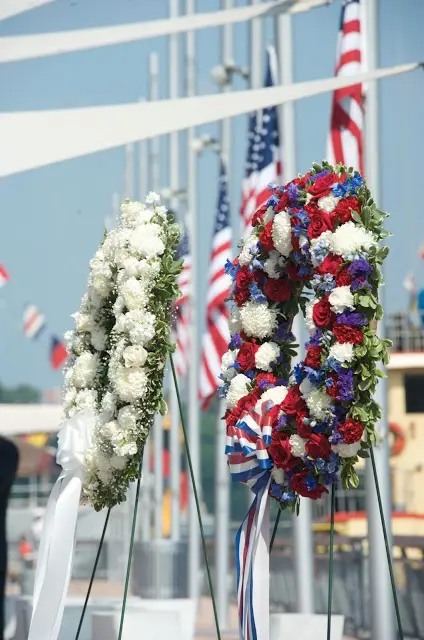 1-800-Flowers Wreaths Displayed at USS Intrepid's Annual Memorial Day Ceremony