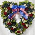 Americana Heart Preserved Wreath