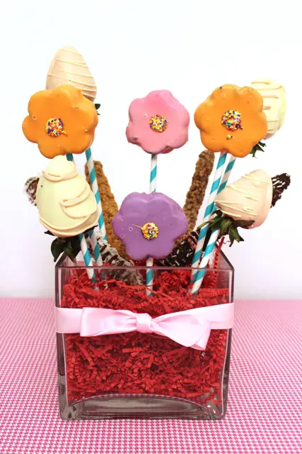 HOW TO MAKE DIY CHOCOLATE BOUQUET IN BASKET / SIMPLE IDEA FOR