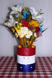 DIY 4th of July Luminary Vase