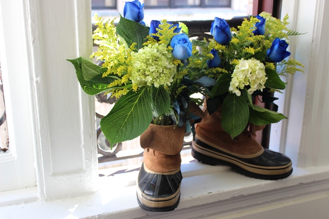 A photo of fathers day diy gifts with Construction Boot Bouquet