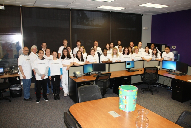 The 1-800-Flowers.com Team Showing Their Support for Wear White for a Cure Day