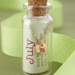 July Birthstone Bottle Necklace