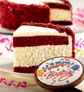 Junior's Happy Birthday Red Velvet Cheesecake