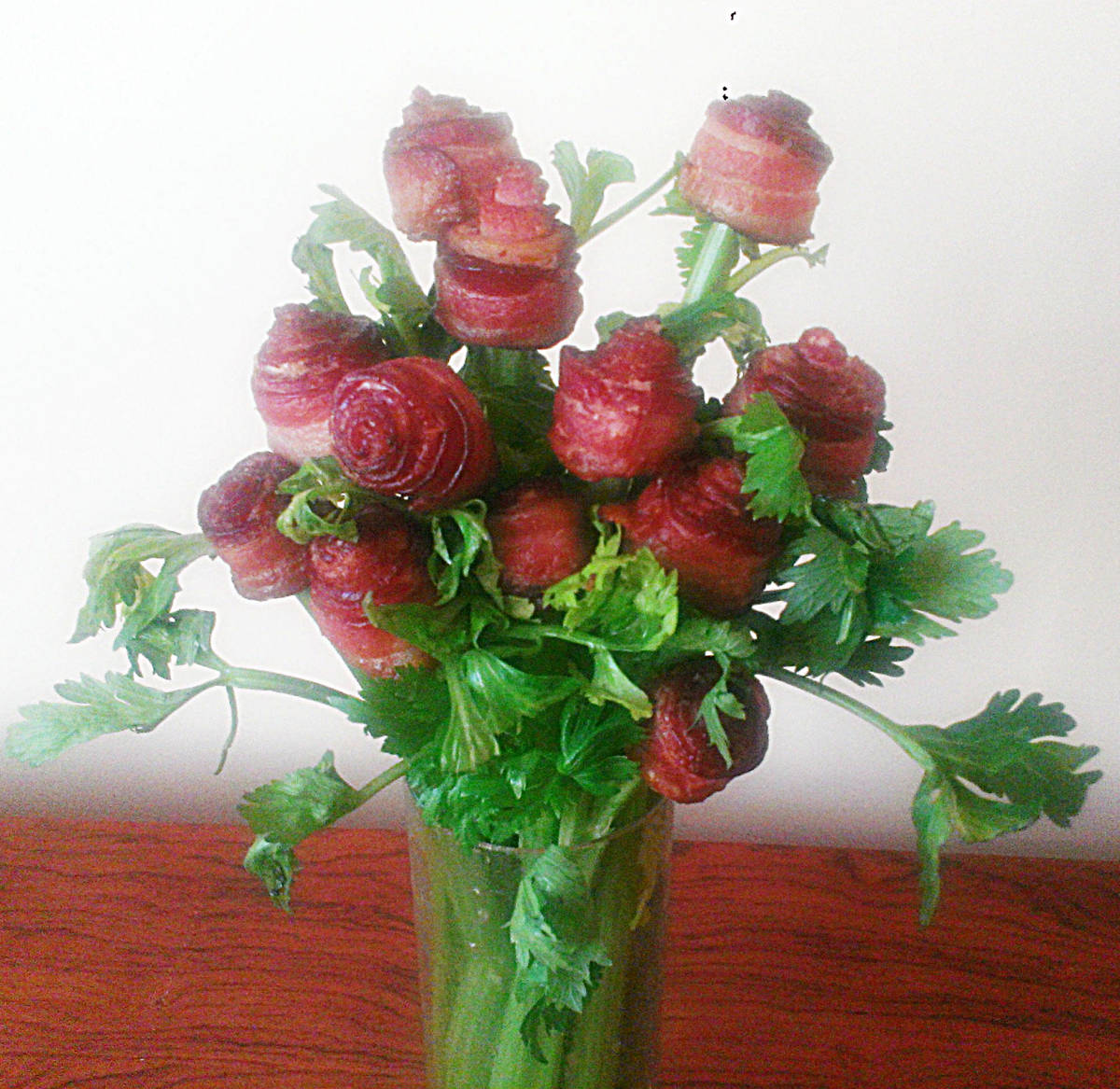 How to Make a Bacon Rose Bouquet