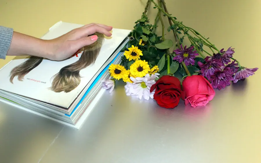 pressed flowers with pressing flowers with book