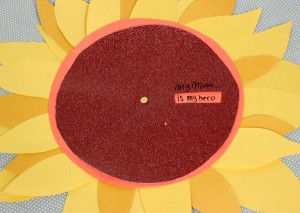 a photo of a sunflower wheel of appreciation