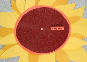 a photo of a sunflower wheel of appreciation