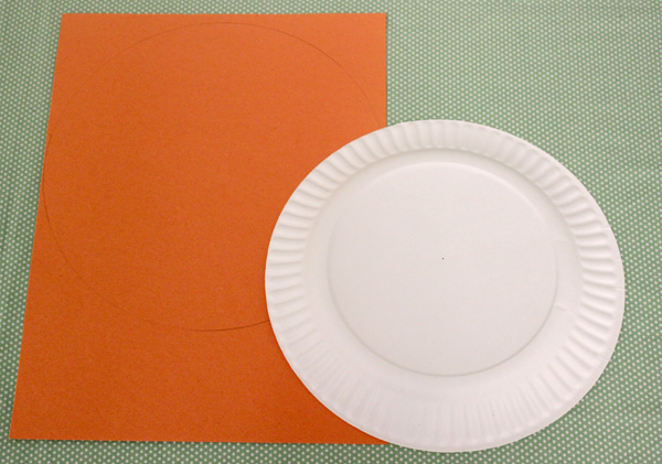 a photo of a sunflower wheel of appreciation: tracing paper plate