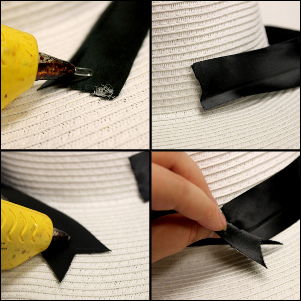 how to make a flower hat ribbon