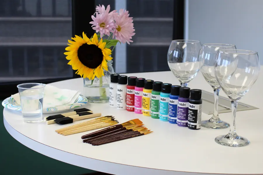 Painting glasses discount