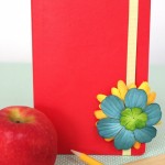 Decorate Back to School Notebooks with Flowers