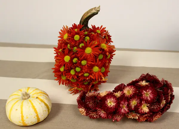 flower pumpkins with diy flower pumpkins