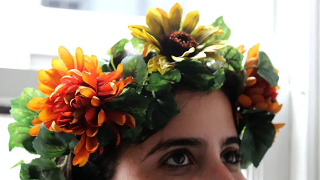 diy mother nature costume crown hero