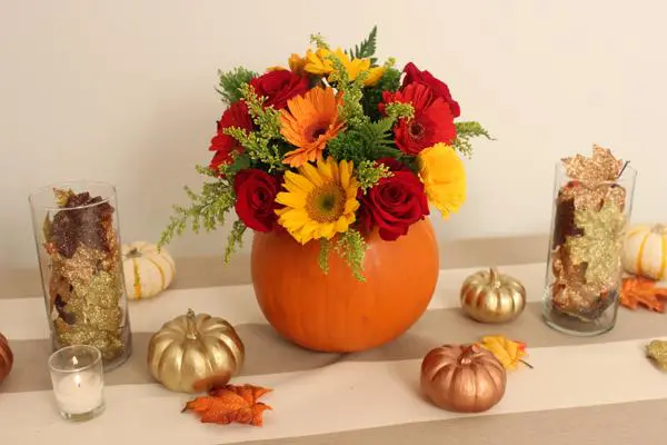 thanksgiving crafts with diy thanksgiving pumpkin vase