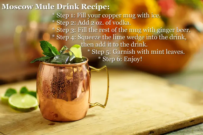 Moscow Mule Drink Recipe with Vodka, Lime, and Mint