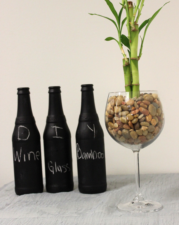 DIY Wine Glass Bamboo Gift