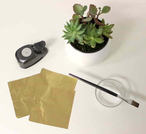 diy-planter-gold-foil-decorating-supplies