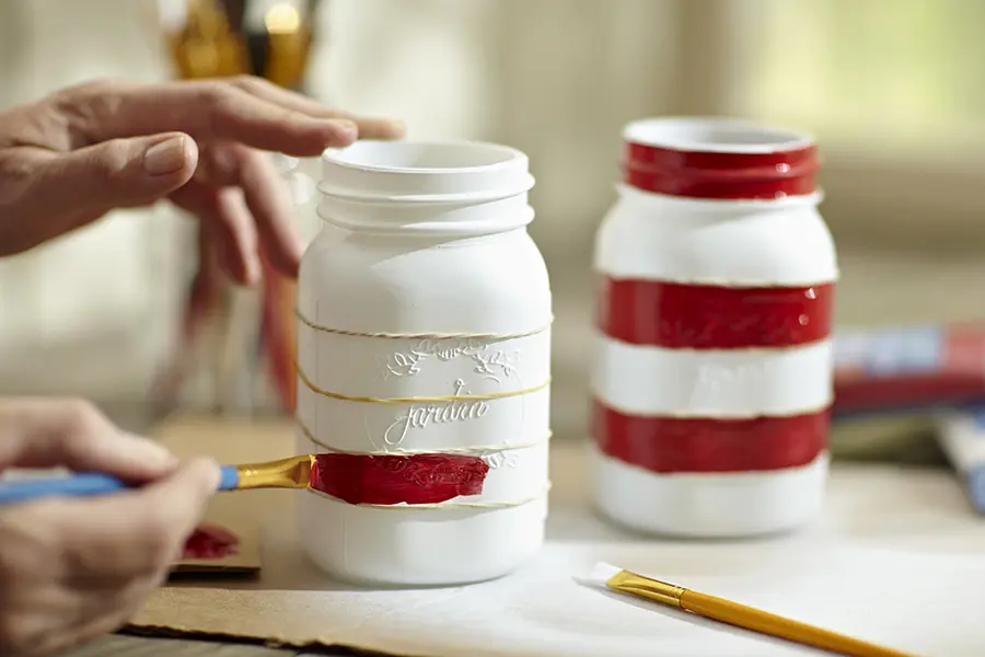 4th of july crafts with painting red stripes