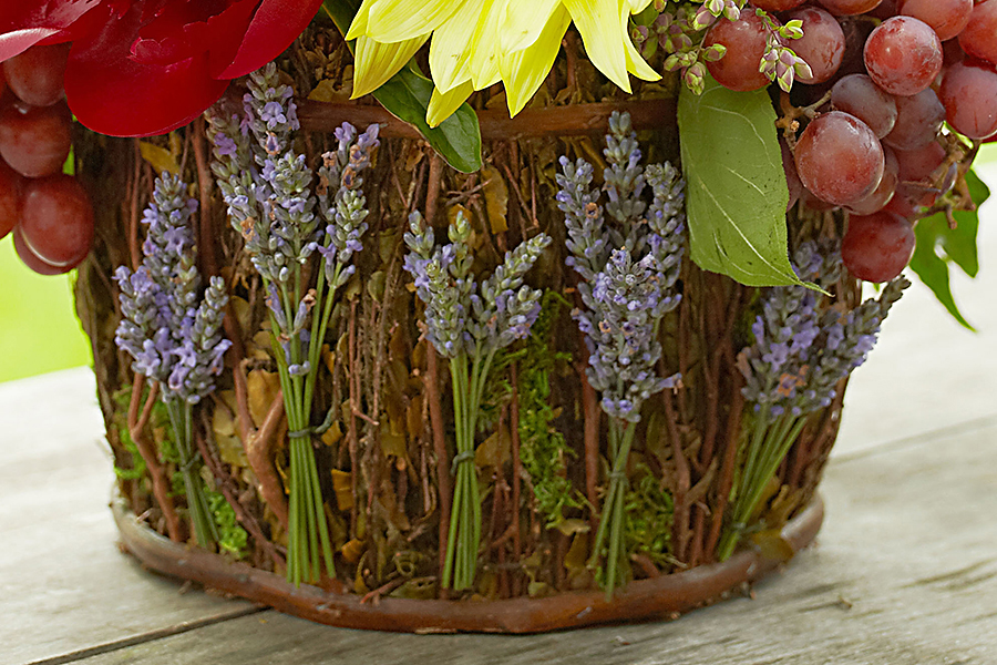 Lavender on Flower Basket