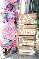 Field to Vase Dinner Sign