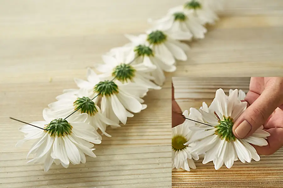 Hot Glue Daisy Flowers