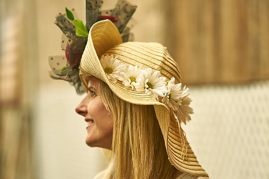 Kentucky Derby Daisy Brim Side View